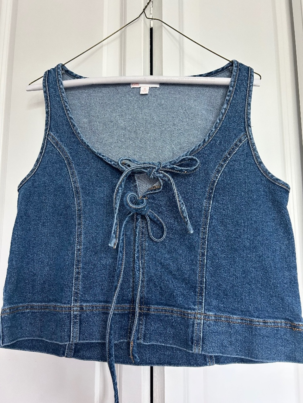 GB Denim Vest Crop Top from Nordstroms-New